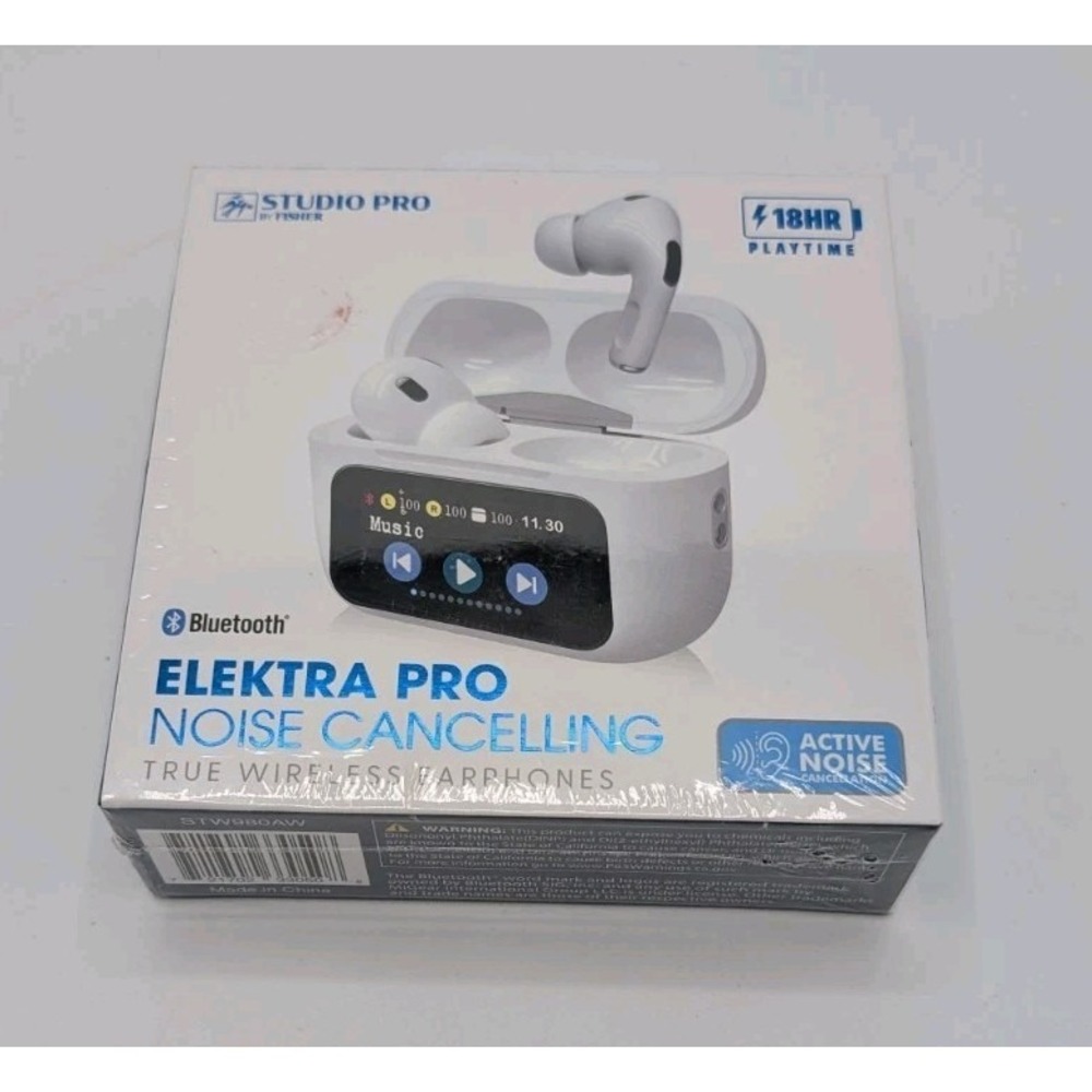 Studio Pro By Fisher Elektra Wireless Earphones Earbuds New In Box